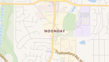 Noonday, Georgia map