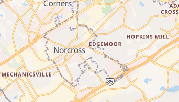 Norcross, Georgia map