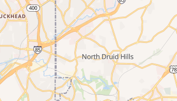 North Druid Hills, Georgia map