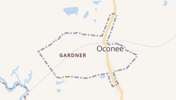 Oconee, Georgia map