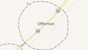 Offerman, Georgia map