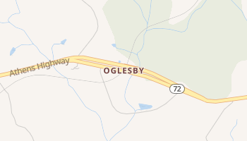 Oglesby, Georgia map