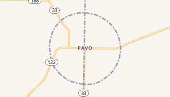 Pavo, Georgia map