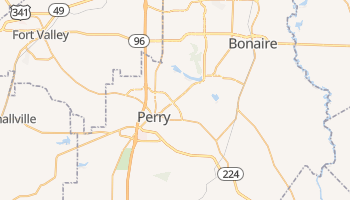 Perry, Georgia map