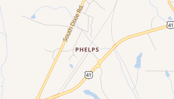 Phelps, Georgia map