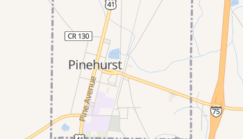Pinehurst, Georgia map