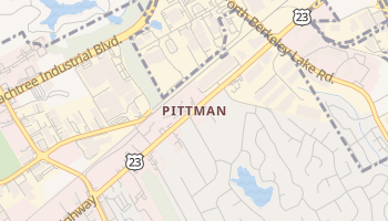 Pittman, Georgia map