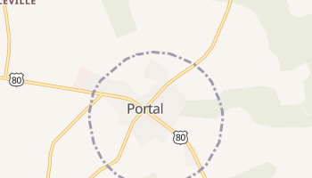 Portal, Georgia map