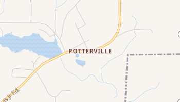 Potterville, Georgia map