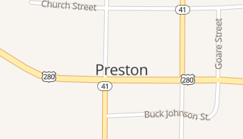 Preston, Georgia map