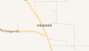 Pridgen, Georgia map