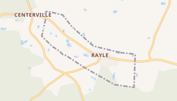 Rayle, Georgia map