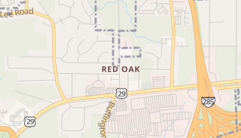Red Oak, Georgia map