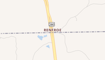 Renfroe, Georgia map