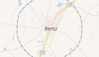 Rentz, Georgia map