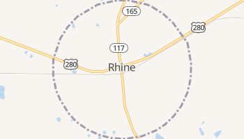Rhine, Georgia map