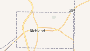 Richland, Georgia map