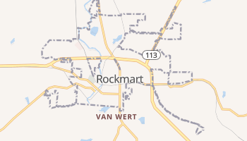 Rockmart, Georgia map