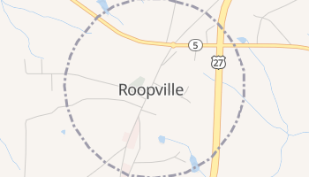 Roopville, Georgia map