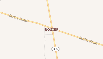 Rosier, Georgia map
