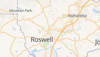 Roswell, Georgia map