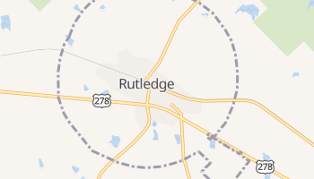 Rutledge, Georgia map