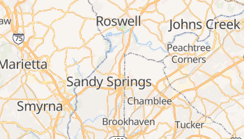 Sandy Springs, Georgia map