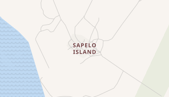 Sapelo Island, Georgia map