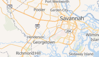 Savannah, Georgia map
