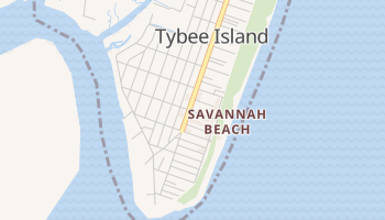 Savannah Beach, Georgia map