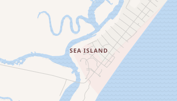 Sea Island, Georgia map