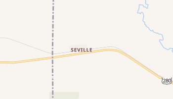 Seville, Georgia map