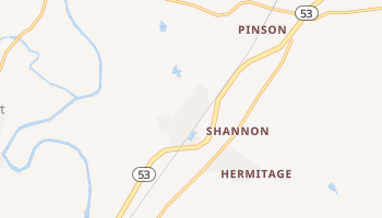 Shannon, Georgia map