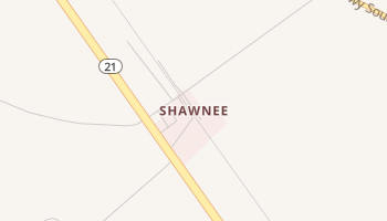Shawnee, Georgia map