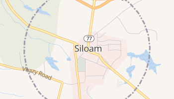 Siloam, Georgia map