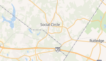 Social Circle, Georgia map