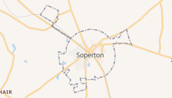 Soperton, Georgia map