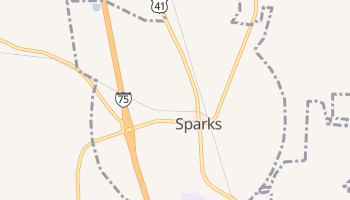 Sparks, Georgia map