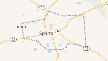Sparta, Georgia map