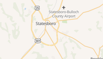 Statesboro, Georgia map