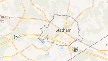 Statham, Georgia map