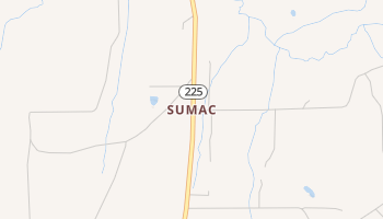 Sumac, Georgia map