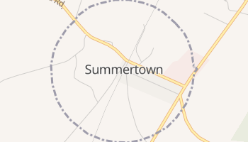 Summertown, Georgia map