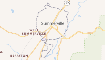 Summerville, Georgia map