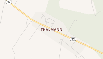Thalmann, Georgia map