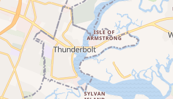 Thunderbolt, Georgia map