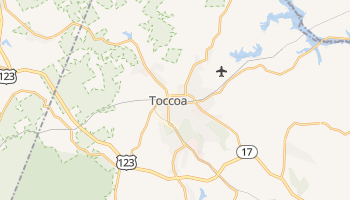 Toccoa, Georgia map