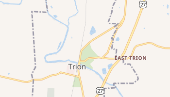 Trion, Georgia map