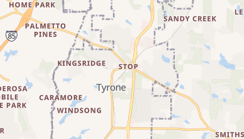 Tyrone, Georgia map