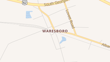 Waresboro, Georgia map